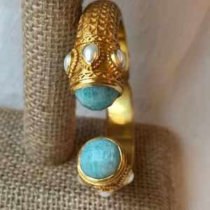 Julie Vos Baroque Amazonite Bangle